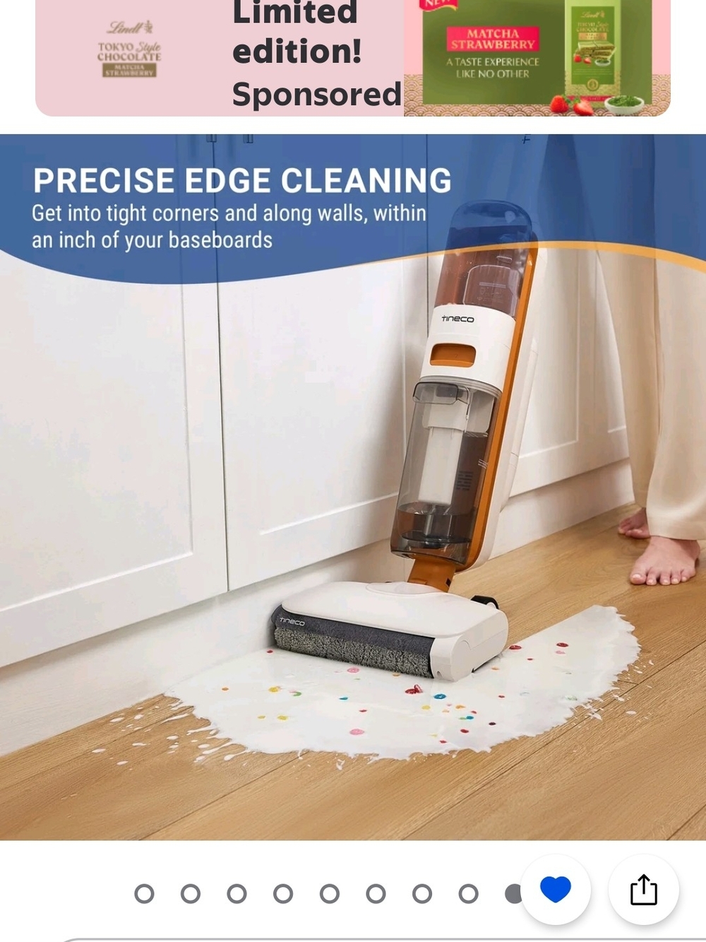 Tineco Go Max Wet/Dry Floor Cleaner - Precise Edge Cleaning